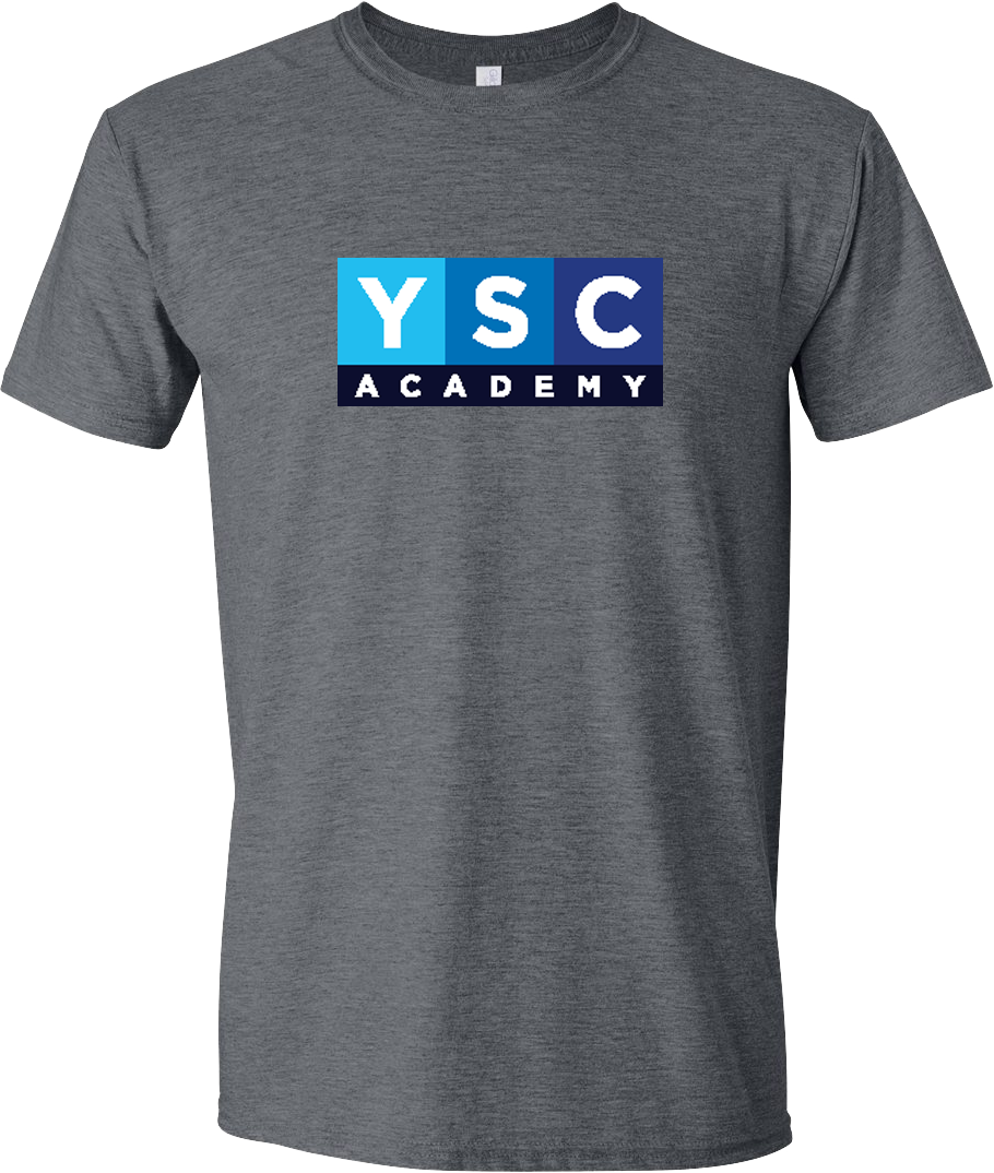 YSC Softstyle S/S T-Shirt -DARK HEATHER