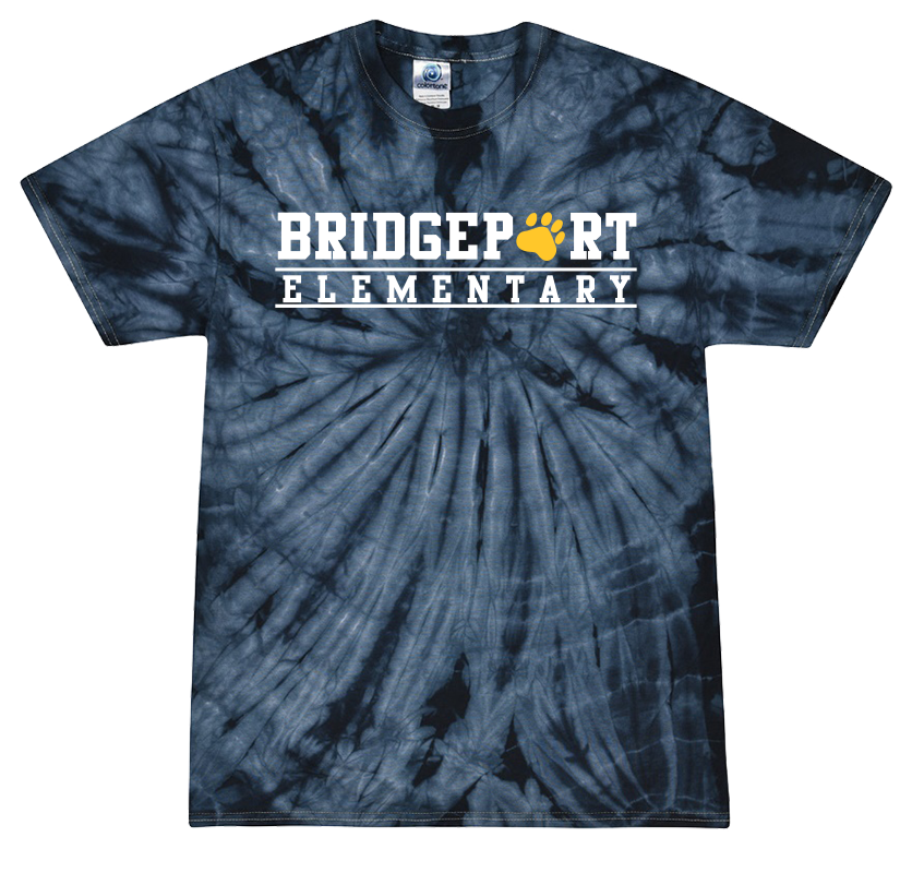 4. Bridgeport ES  Tie Dye T-Shirt -SPIDER NAVY