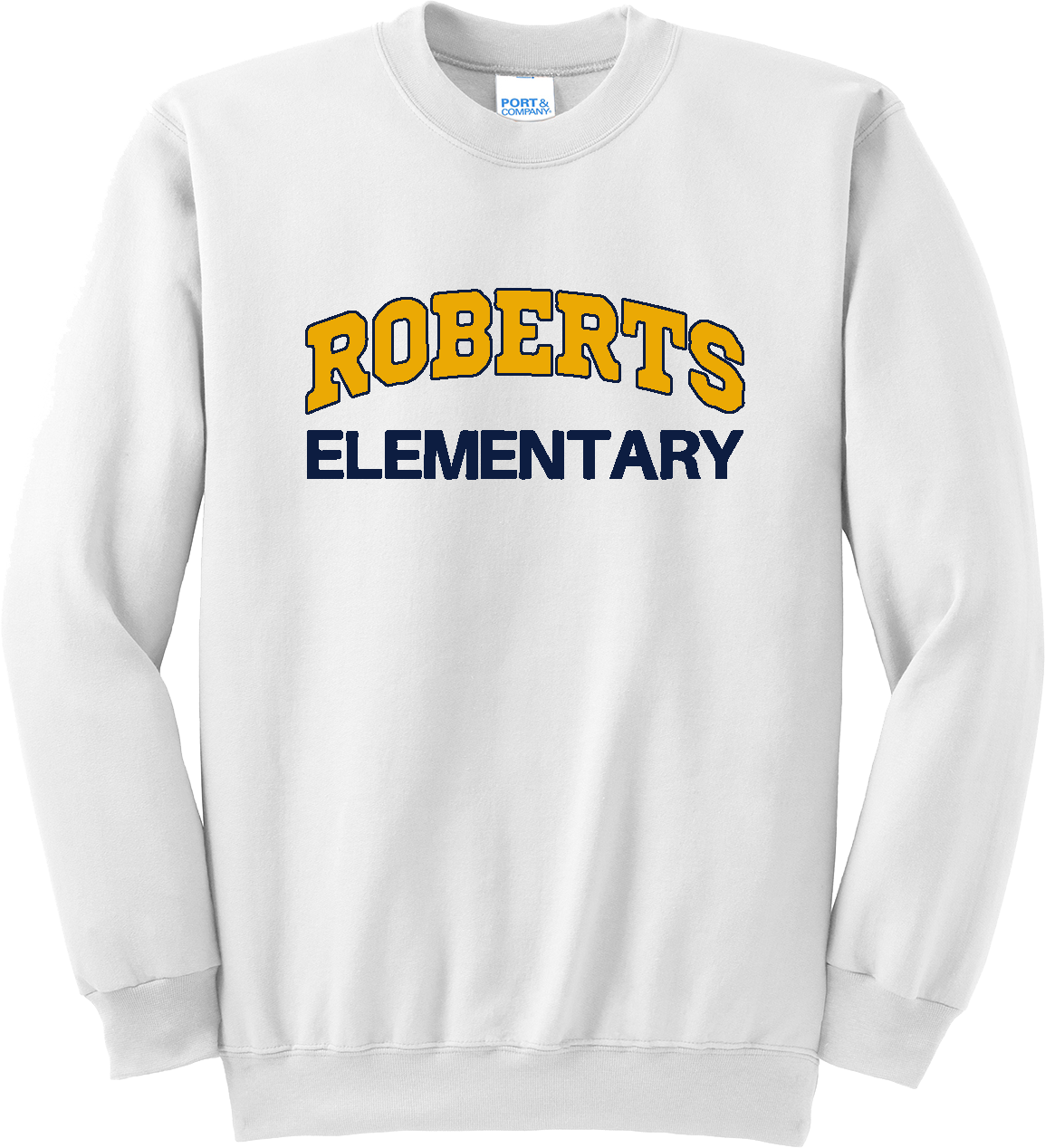 4. Roberts Core Fleece Crewneck Sweatshirt -WHITE