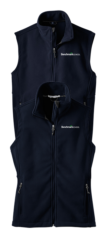 Benchmark School Fleece Vest -TRUE NAVY