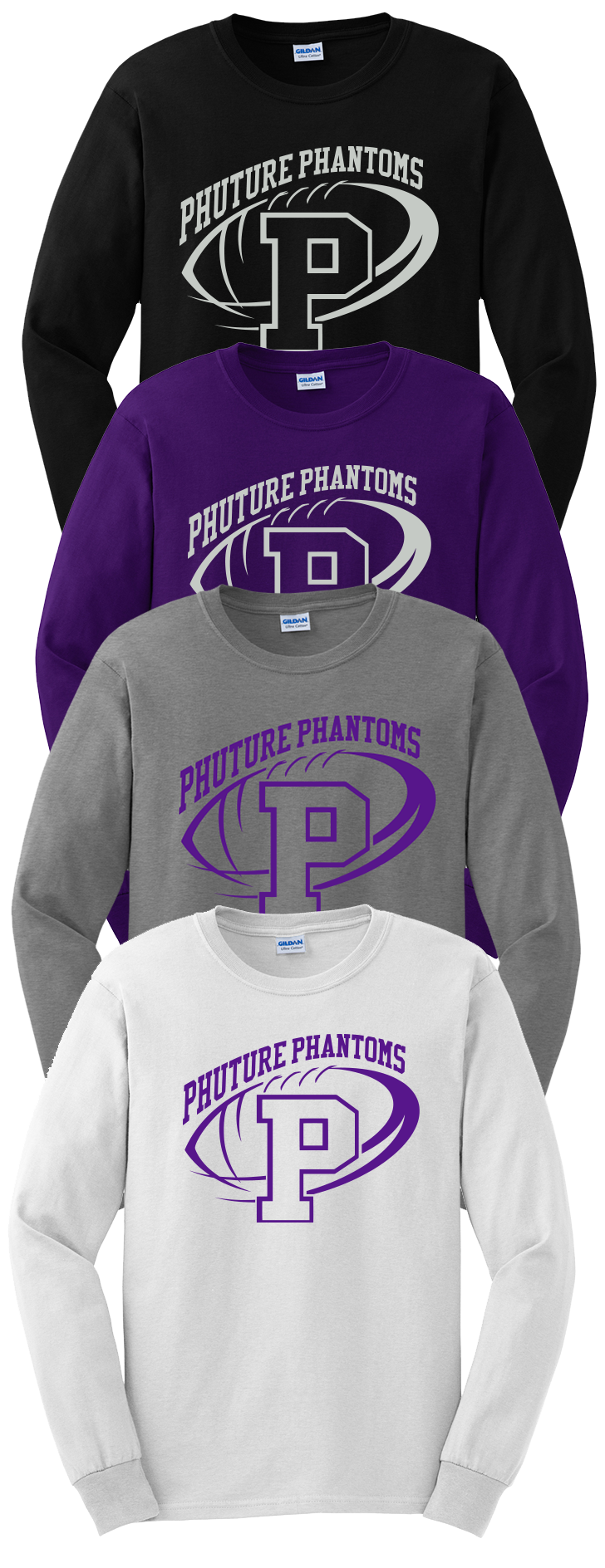 Phantoms Youth and Adult Long Sleeve Tshirt