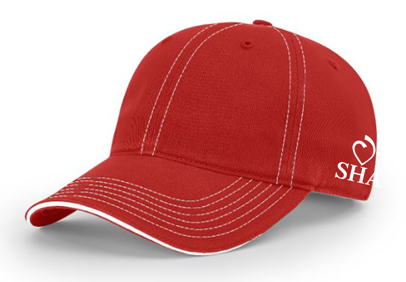 SHA Cotton Twill Baseball Hat -RED