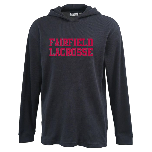 Fairfield Lacrosse Thermal Hoodie -BLACK