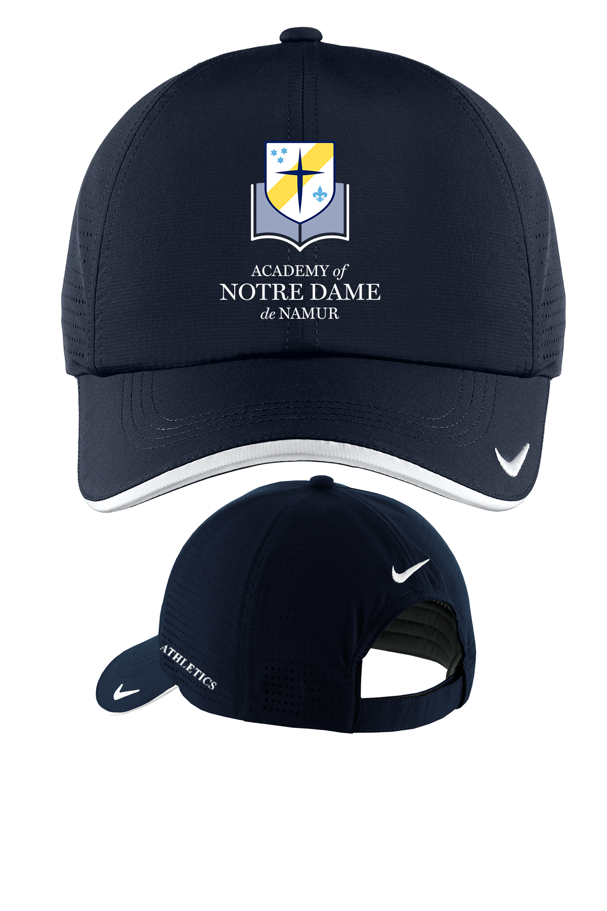 Notre Dame Athletics Nike Dri-FIT Swoosh Perforated Cap -NAVY